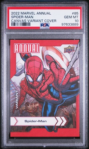 2022 Marvel Annual #85 Spider-Man Canvas Variant Cover PSA 10 GEM MT POP 6 Rare