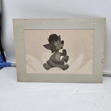 Original Walt Disney Handpainted Celluloid Drawing Bentail Jr Coyote Pup