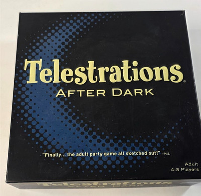 Telestrations After Dark Adult Party Game New 4-8 Players Sketch Drawing Game