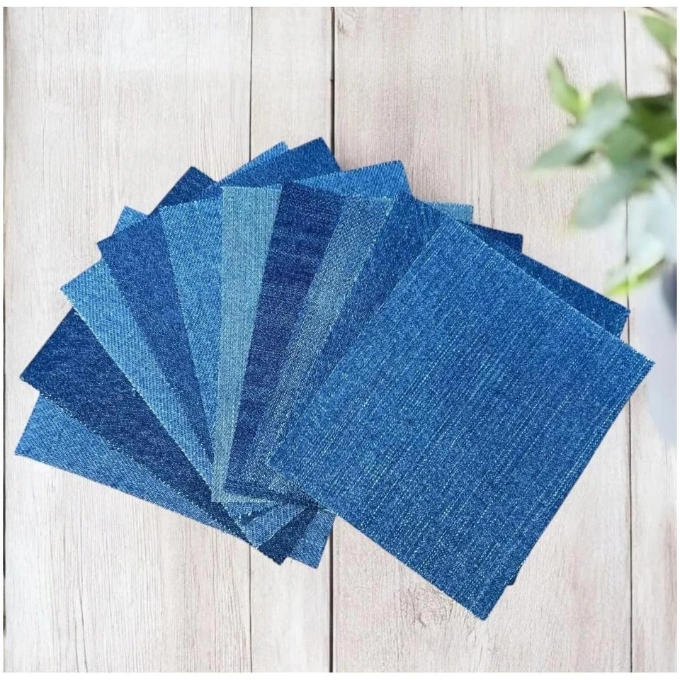 Bügelflicken/Jeans/Flicken zum Aufbügeln/Reparaturflicken Set/Denim Stoff/Hosen - Bild 2 von 4