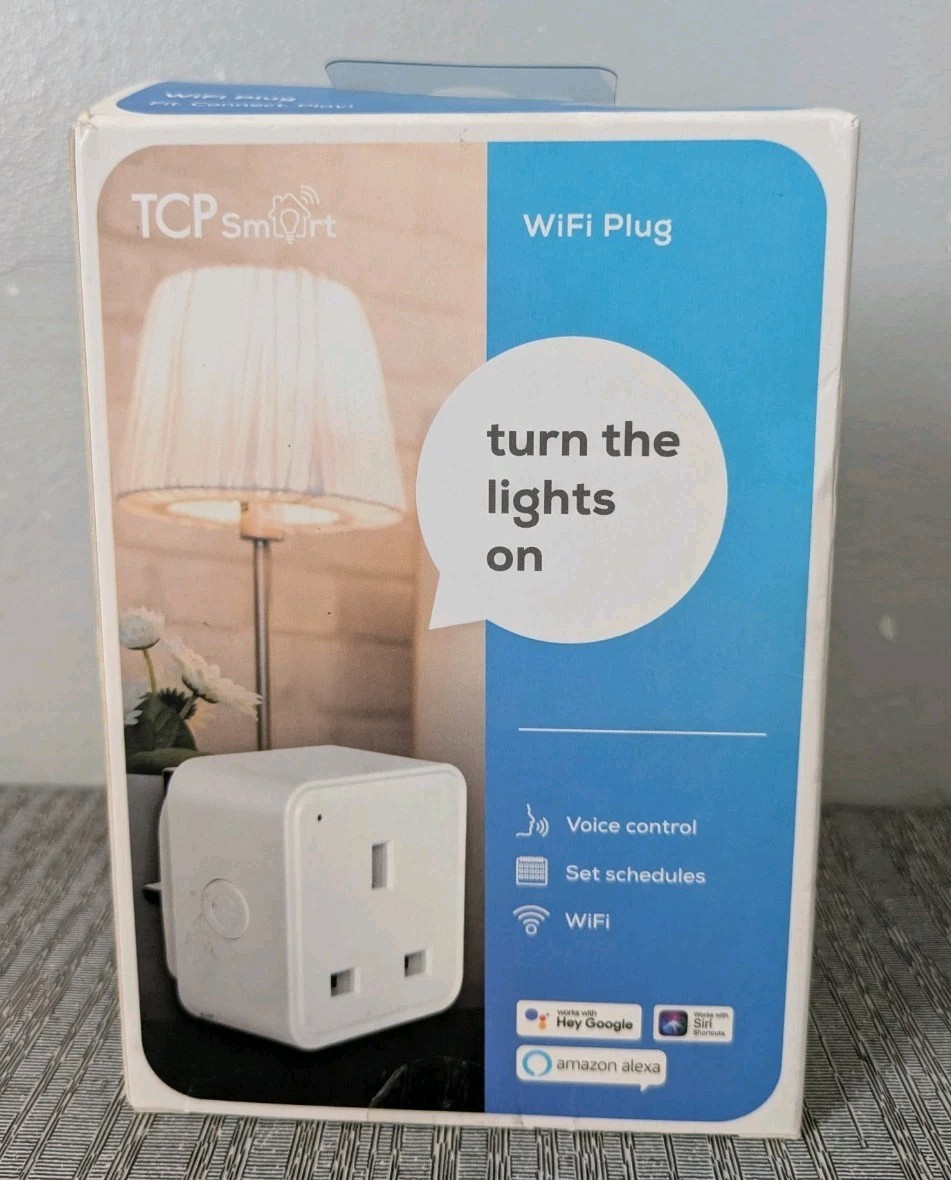TCP Smart WiFi Plug UK 3 Pin Plug WiFi Socket Works With Amazon Alexa, Google