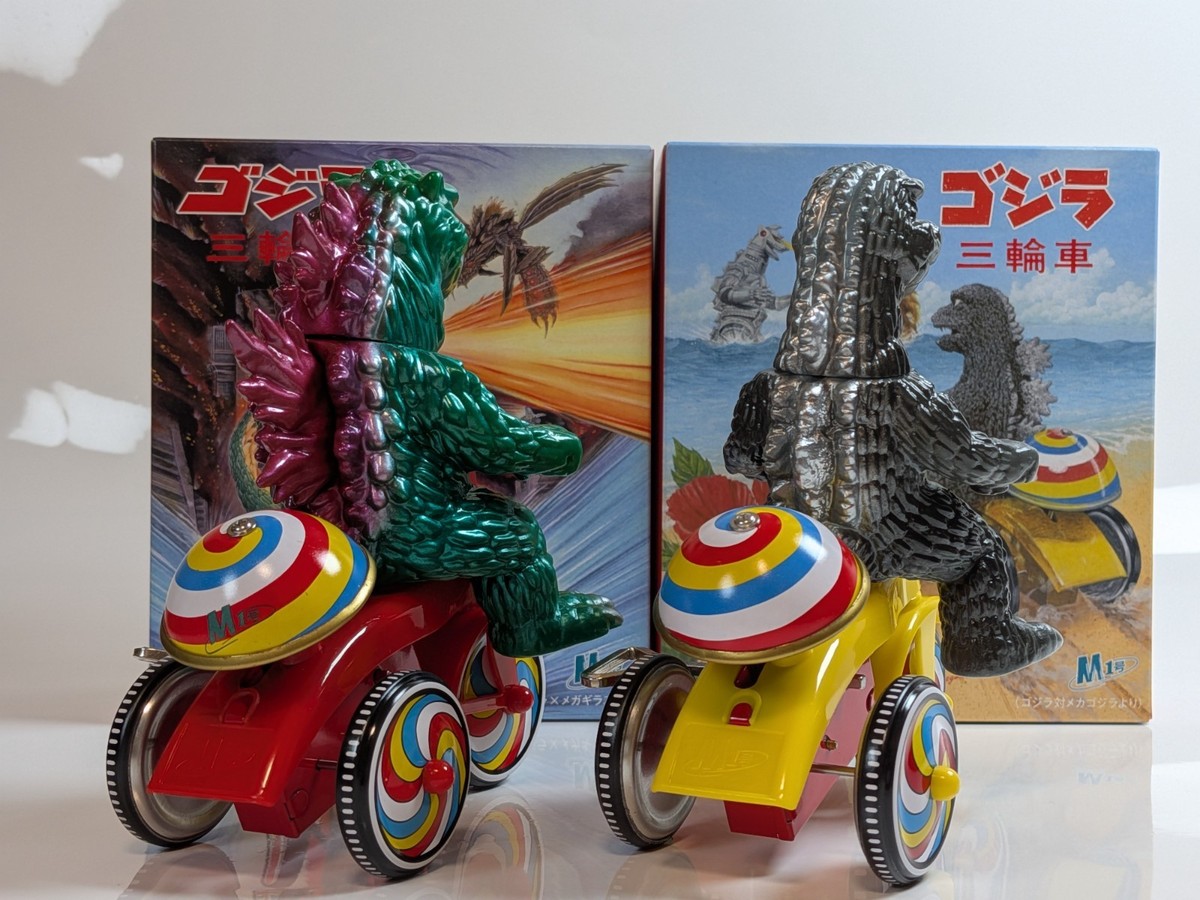 M1号 74ゴジラ三輪車 1974ゴジラ ソフビ Godzilla sofubi