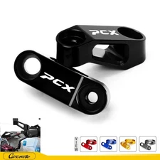 CNC Rear View Mirror Mount Risers Extenders Adapter For Honda PCX 125/150/160