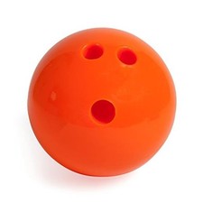 Plastic Bowling Ball Youth Bowling Game for All Skill Orange 3 Pounds