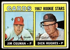 1967 Topps #384 Cards 1967 Rookie Stars (Jim Cosman / Dick Hughes)