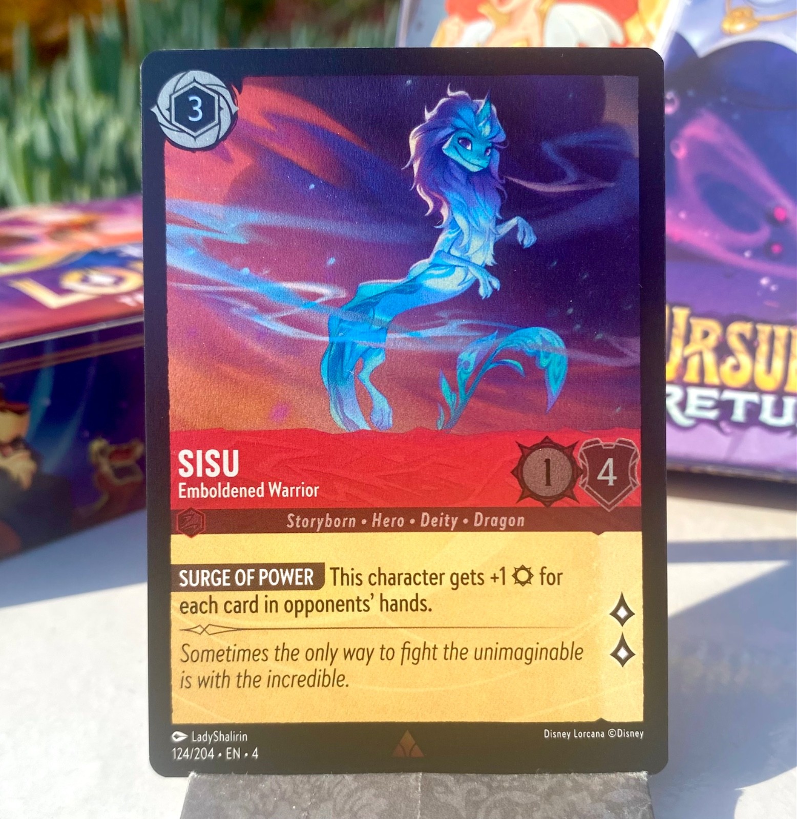 Sisu: Emboldened Warrior 124/204 Rare Cold Foil NM - Lorcana: Ursula’s Return