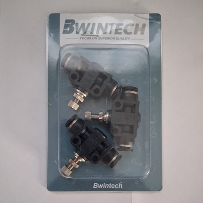 Bwintech 3 Pcs 6mm Tube.... Fitting Regulator Valve