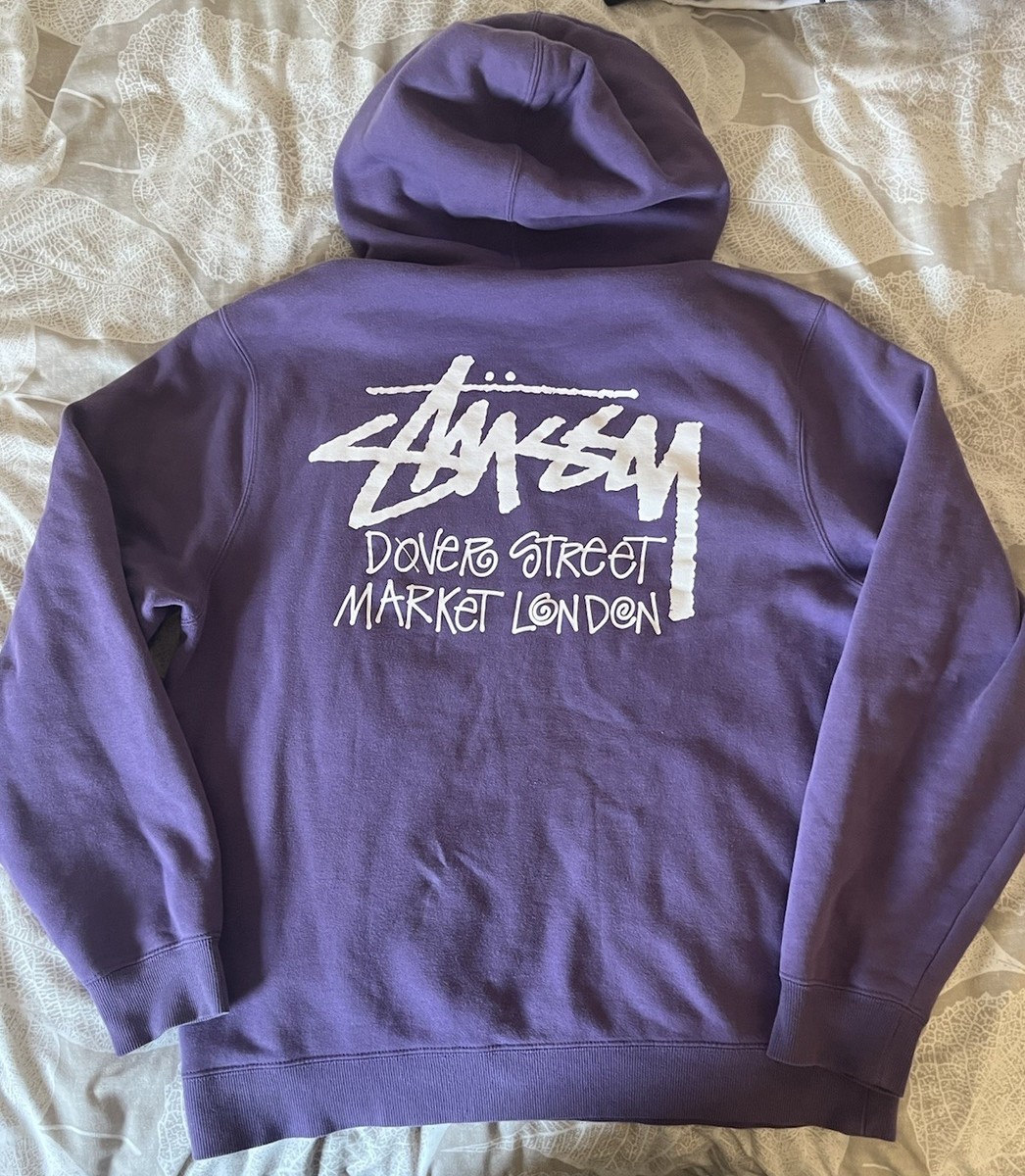 Stussy DSM London Purple Hoodie Size Large Great Condition Authentic Rare  Piece
