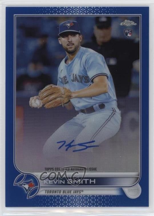 2022 Topps Chrome Rookie Blue Refractor 25/150 Kevin Smith #RA-KS Auto RC 0f5t