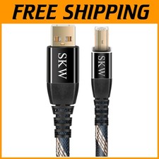 Corrosion-Resistant USB DAC Cable 9.8ft Gold-plated