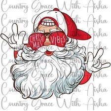 Sublimation Print Christmas Vibes Santa Ready Press Paper Ink Heat Transfer