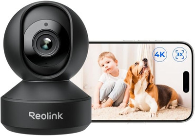 REOLINK 4K Pan & Tilt Dual-Band Wi-Fi 6 Indoor Security Camera with 3X Optical Z