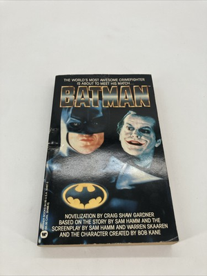 #ad #ad b Craig Shaw Gardner BATMAN 1989 Warner Books First Printing Paperback $5.95