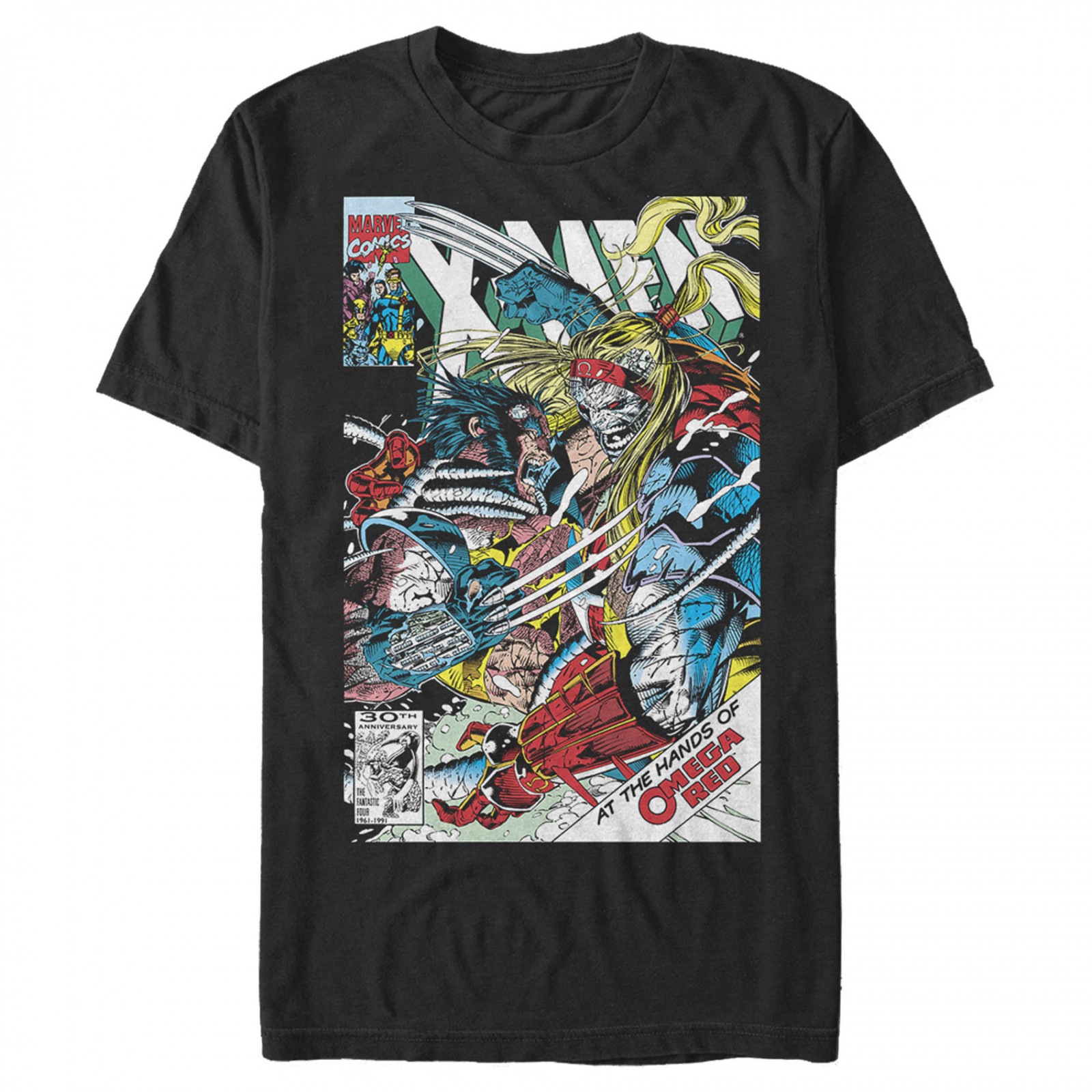 Marvel Comics X-Men Omega Rojo Unisex Camiseta Superhéroe Cómic Disney Camiseta