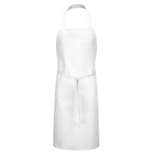 Men's Standard Bib Apron, One Size Fits All, White