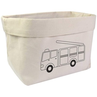 Große Canvas-Organizer-/Aufbewahrungstasche ''Feuerwehrfahrzeug'' (OR00036610)