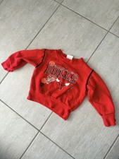 Vintage 90s Chicago Bulls Toddler Sweatshirt 24 Months Made USA NBA Red Crew