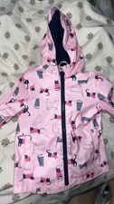 Girls Joules Rain Coat Right As Rain Collection Cats Size 4