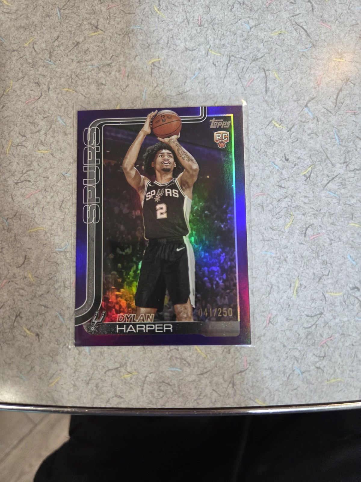 2025-26 Topps - Dylan Harper #202 Purple Rainbow /250 (RC)