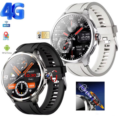 1.95'' AMOLED 4G SMARTWATCH Phone Rotating Camera 3G+32GB,Android,GPS,NFC,1100mAh