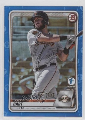 2020 Bowman 1st Edition Blue Foil 57/150 Joey Bart #BFE-112 gc7