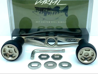 VARIAL KNOB 単体 Silver DRT Varial Handle 100mm Slim Knob Silver Near Mint w/ Spacers Fits