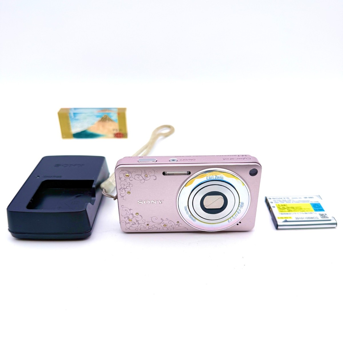 SONY サイバーショット DSC-W350D 桜色 名刺サイズ Sony Cyber-shot DSC-W350D 14.1MP Jewel Pink Compact Camera Japan