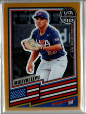 2026 USA Baseball Stars and Stripes Prizm Prizms Gold #126 Mulivai Levu /10