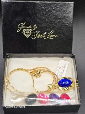 Vintage Jewels by Park Lane Gold Tone Necklace with Interchange Pendant 16''