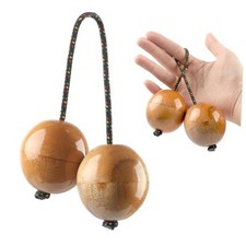1 Pack Wooden Kashaka Shaker, Asalato Instrument Rhythmic Natural Wood 1-Pack