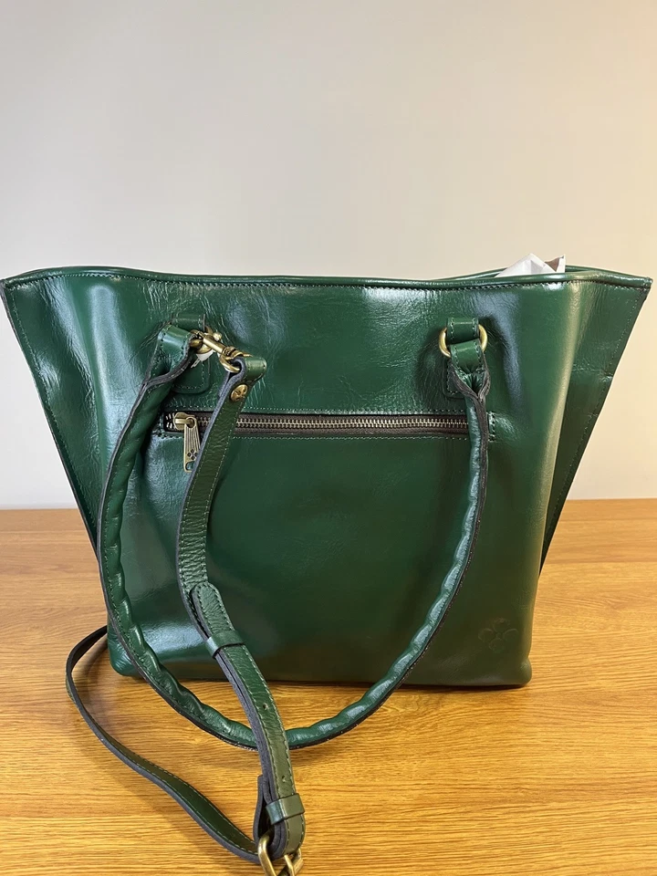 Patricia Nash Gorgeous Green Tooled Handbag New w Tags Comes w Strap - Image 3 of 4