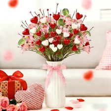 Valentine  s Day Gifts 6 Pack Artificial Valentines Day Decorations with Leave...