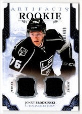 2017-18 Upper Deck Artifacts Materials Silver Jonny Brodzinski Rookie Jersey