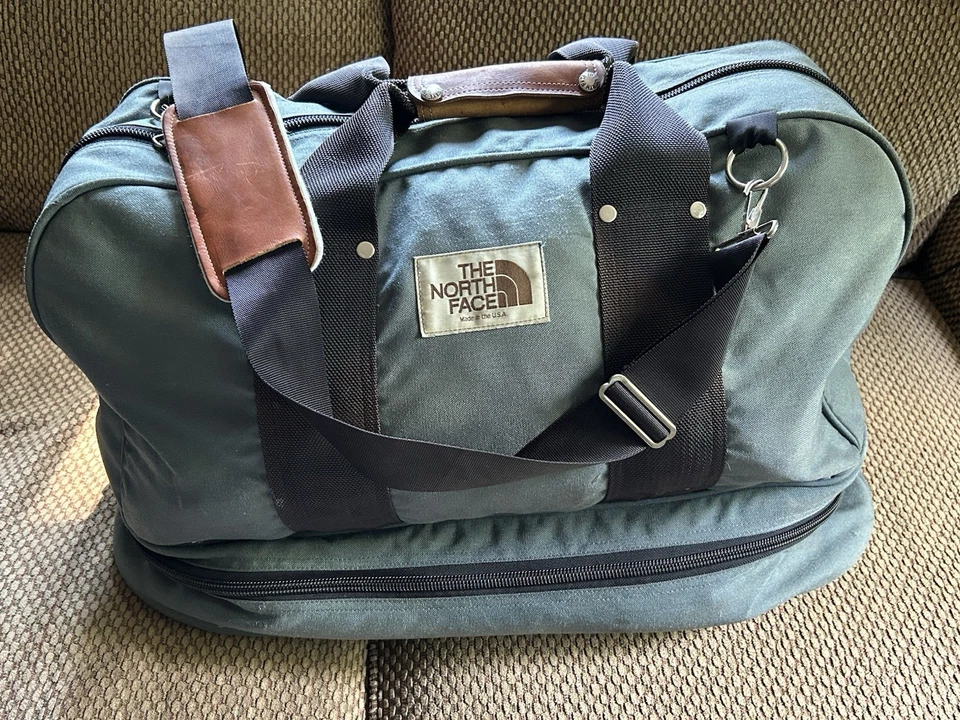 Juego de bolsas The North Face vintage de los años 70-principios de los 80 - etiqueta marrón, hecho en EE. UU. Foto 2 de 4