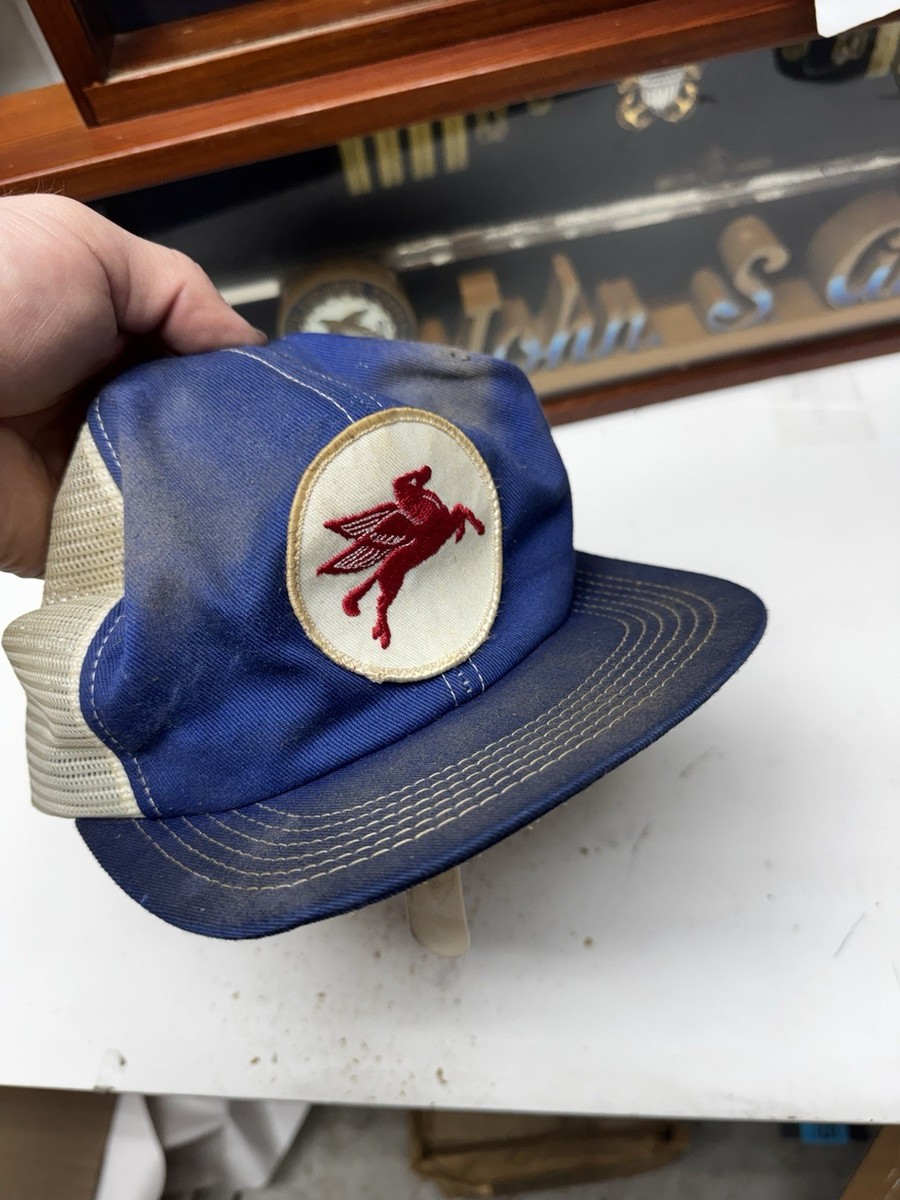 unitog vintage キャップ　mobil pegasus 60s Vintage MOBIL PEGASUS Trucker Hat Gas Oil Snapback Cap K-Brand