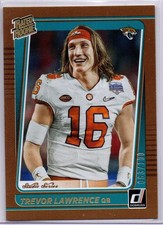2021 Donruss Jacksonville Jaguars Trevor Lawrence Studio Series Brown /100