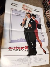 Affiche de film vintage 1988 ARTHUR 2 : ON THE ROCHERS Dudley Moore Liza Minnelli