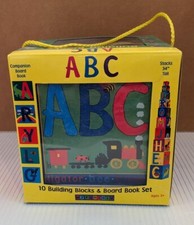 323 ABC Building Blocks  Board Book Set - 10 Building Blocks  1 Book - Ages 3 