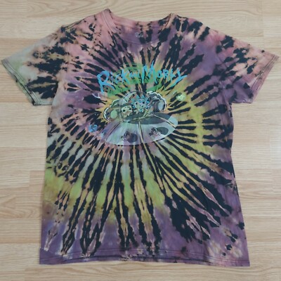 Custom Rick And Morty Reverse Tie Dye Shirt Men's Medium