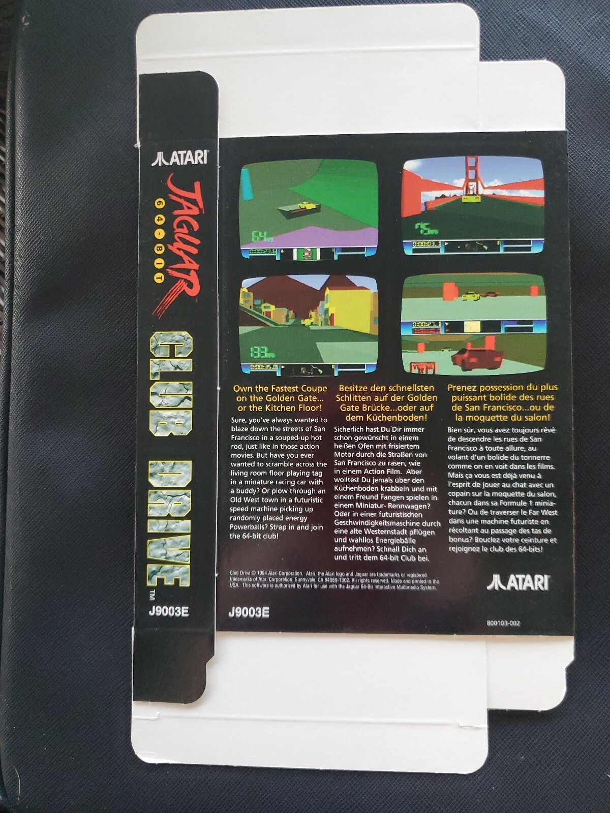 CLUB DRIVE Pour Atari Jaguar – Boîte NEUVE + Cale + Manuel – PAS DE JEU