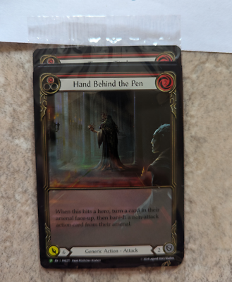Hand Behind the Pen sealed promo pack Flesh and Blood FAB | eBay