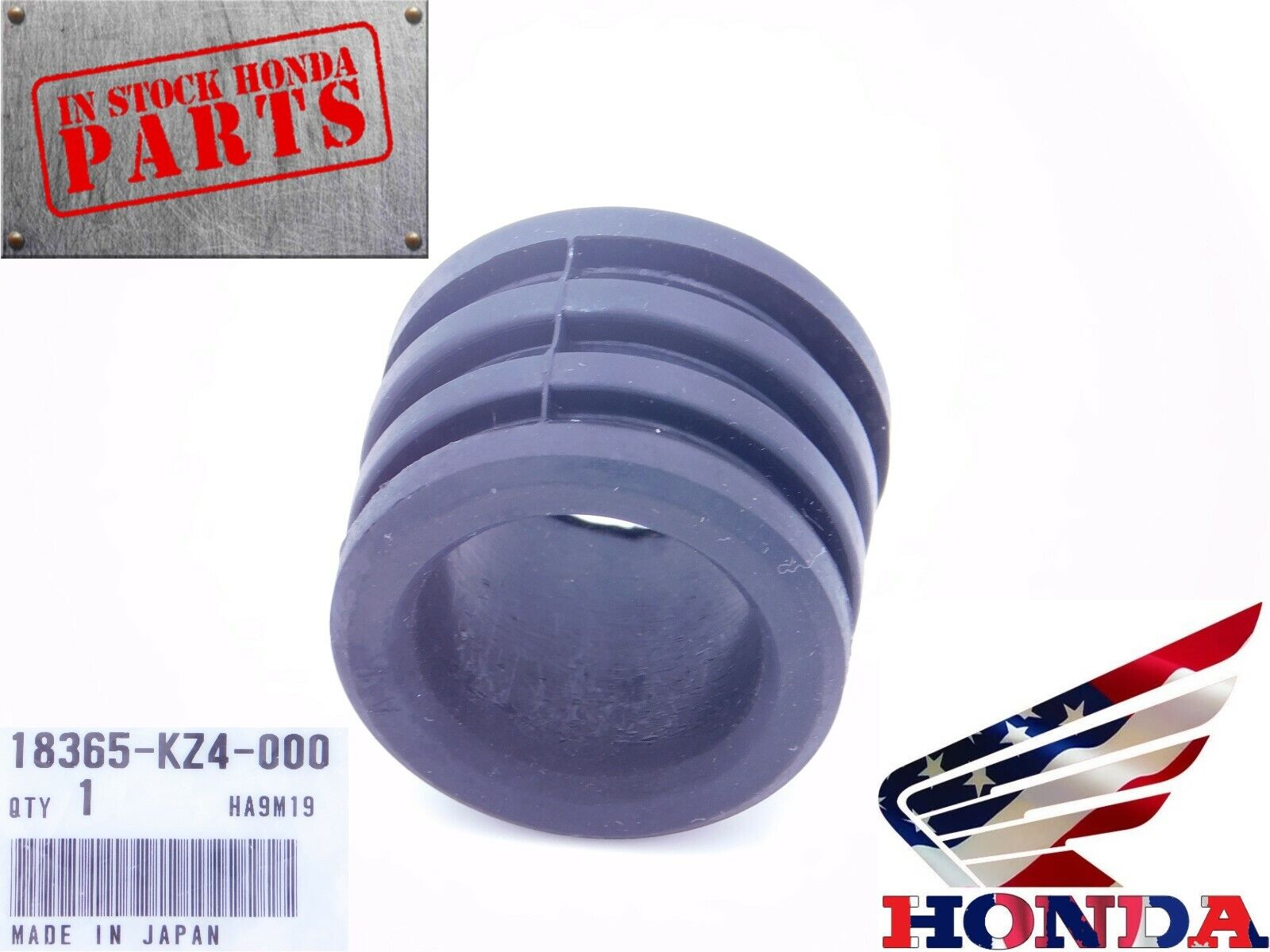 Honda OEM Exhaust Pipe to Muffler Rubber Seal / Gasket 1989-2007