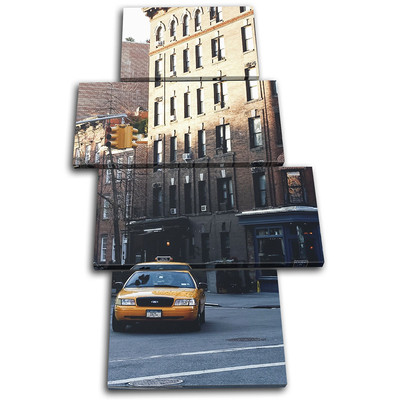 Yellow Taxi New York City MULTI CANVAS WALL ART Picture Print | eBay ...