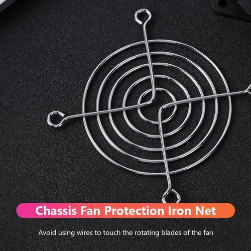 5pcs PC Case Fan Grills Computer Cooling Fan Finger Guard Protector (80mm) UK