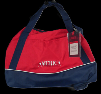 AMERICA Perry Ellis Red Blue Duffel Bag