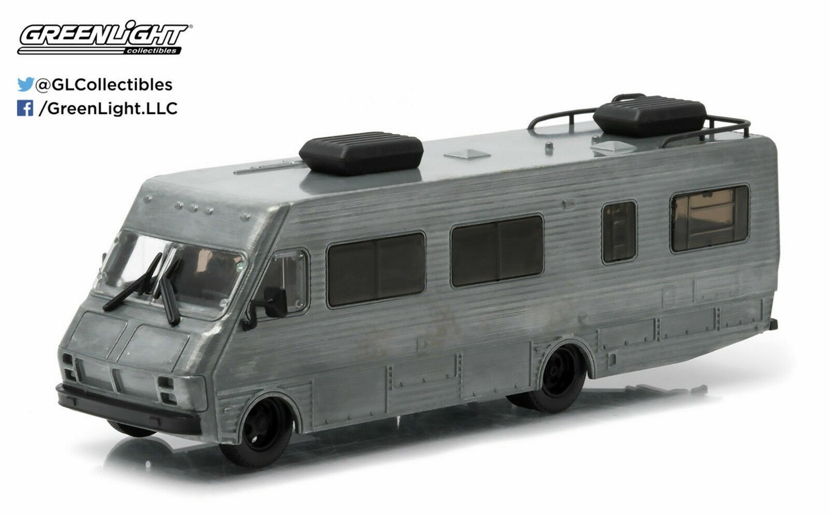 GreenLight FIRST CUT 1986 Fleetwood Bounder RV Raw Metal 1