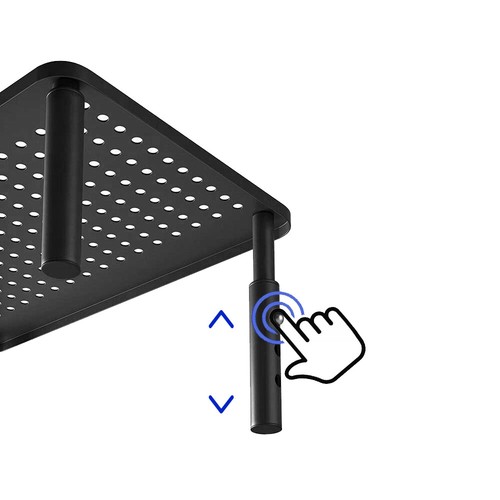 Rehausseur Ecran PC Bureau Support Moniteur Réglable Hauteur Rangement Tiroir - Afbeelding 4 van 7