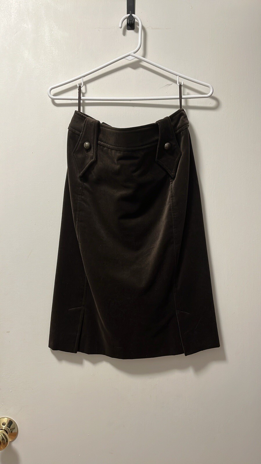 YVES Saint Laurent Gonna marrone cioccolato FR36