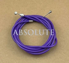 PURPLE BRAKE CABLE KIT HOUSING BUTTON FIXIE BICYCLE BMX MTB CRUISER BIKE BRAKES.