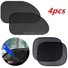 4 PCS Car Side Rear Window Screen Mesh Sun Shade Cover Windshield Sunshade Visor